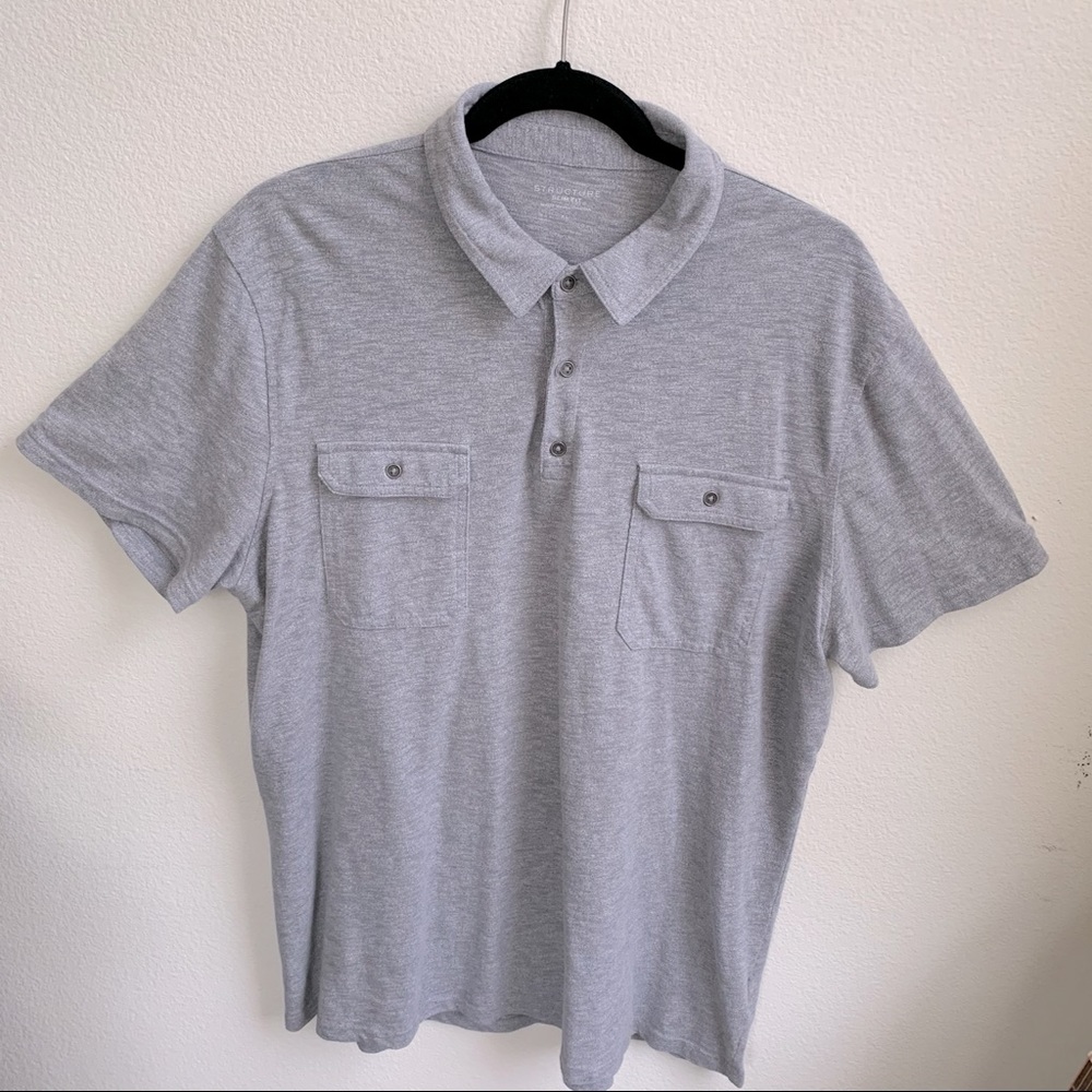 Simple Gray Polo.